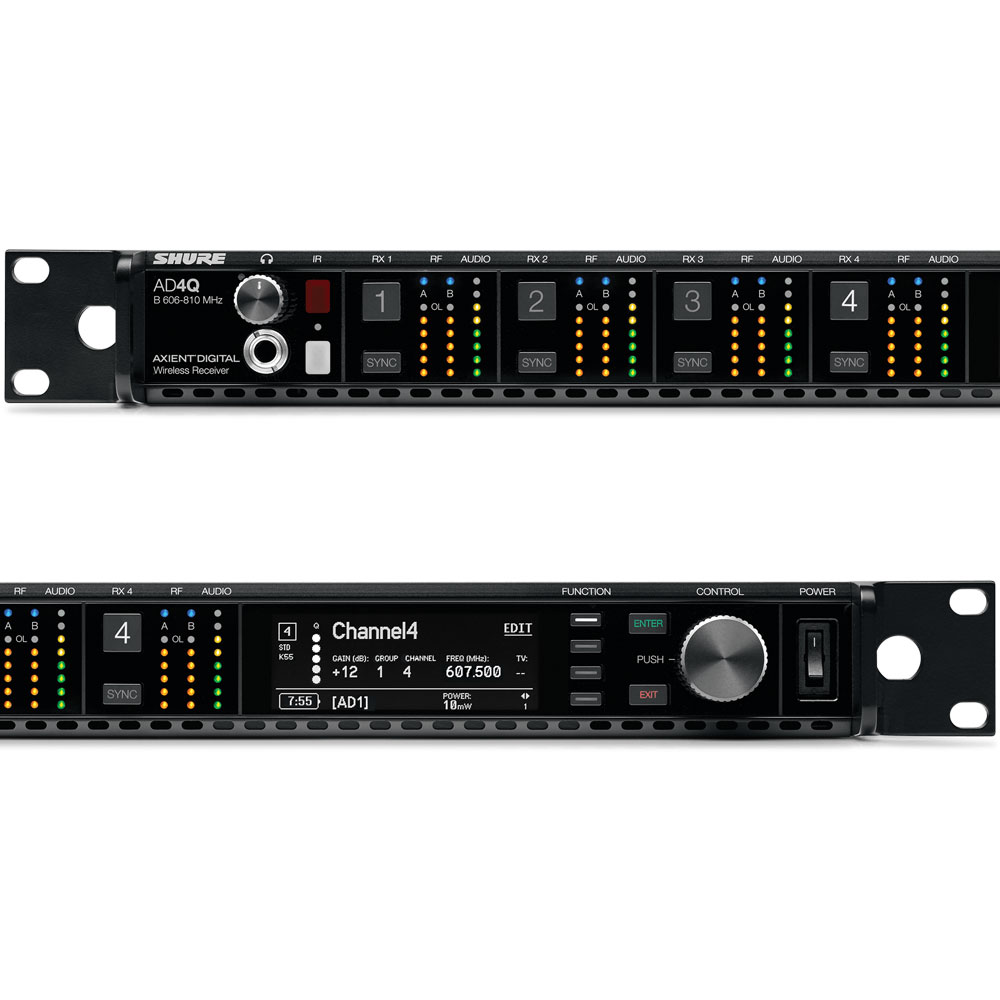 Shure AD4Q Axient Digital Four-Channel Receiver